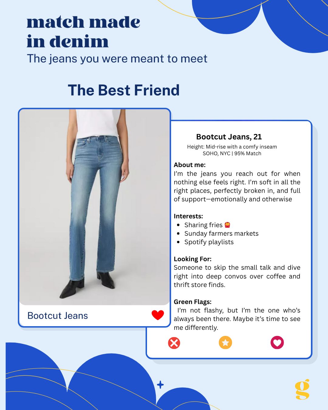 Match Made in Denim card: The Best Friend