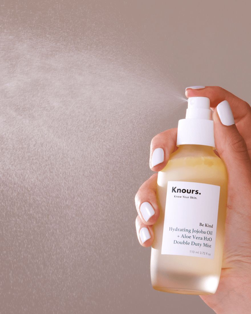Knours Double Duty Mist in hand